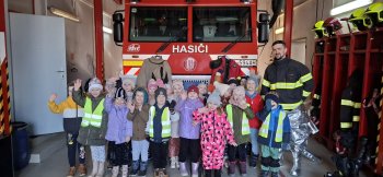 Návšteva hasičov v meste Krupina