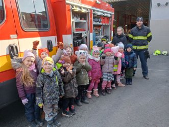 Návšteva hasičov v meste Krupina
