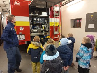 Návšteva hasičov v meste Krupina